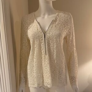 The Kooples Lace V-Neck Top